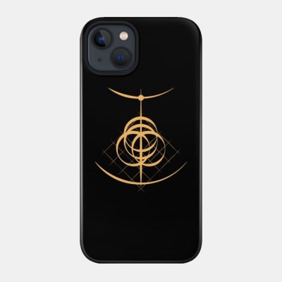 Elden Ring Inspired Simplified Symbol Logo Black Phone Case Official Elden Ring Merch